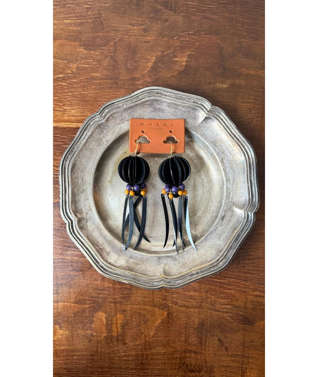 MARNI Черные серьги, фото 2