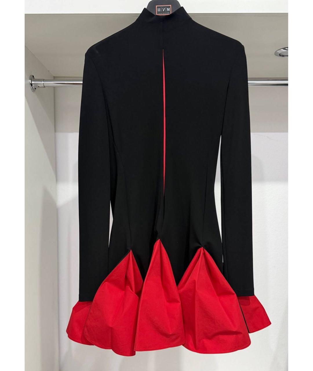 FERRAGAMO Черное вискозное повседневное платье, фото 5