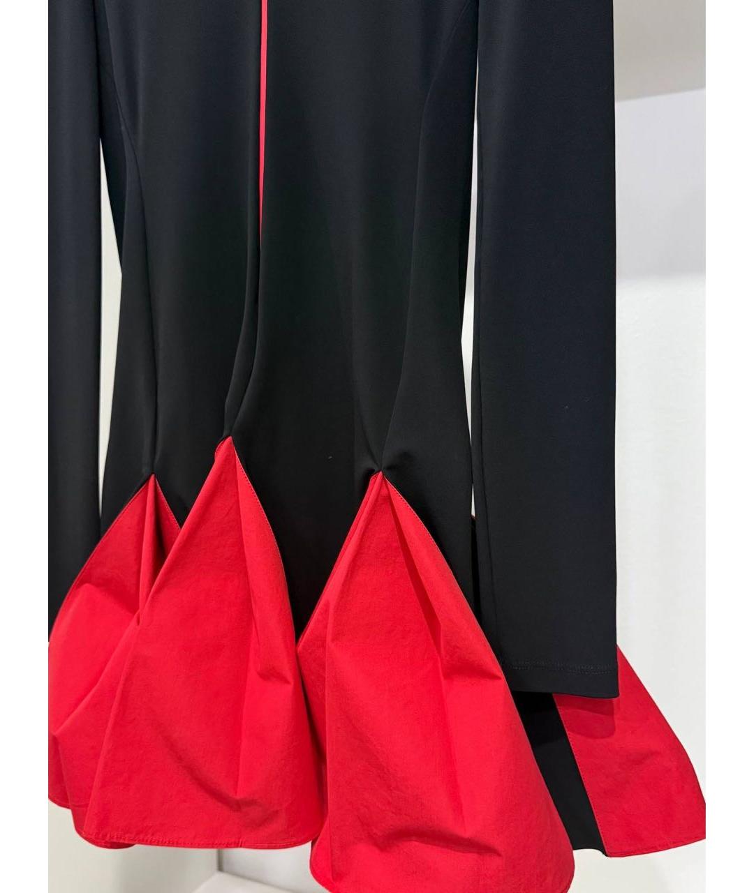 FERRAGAMO Черное вискозное повседневное платье, фото 6