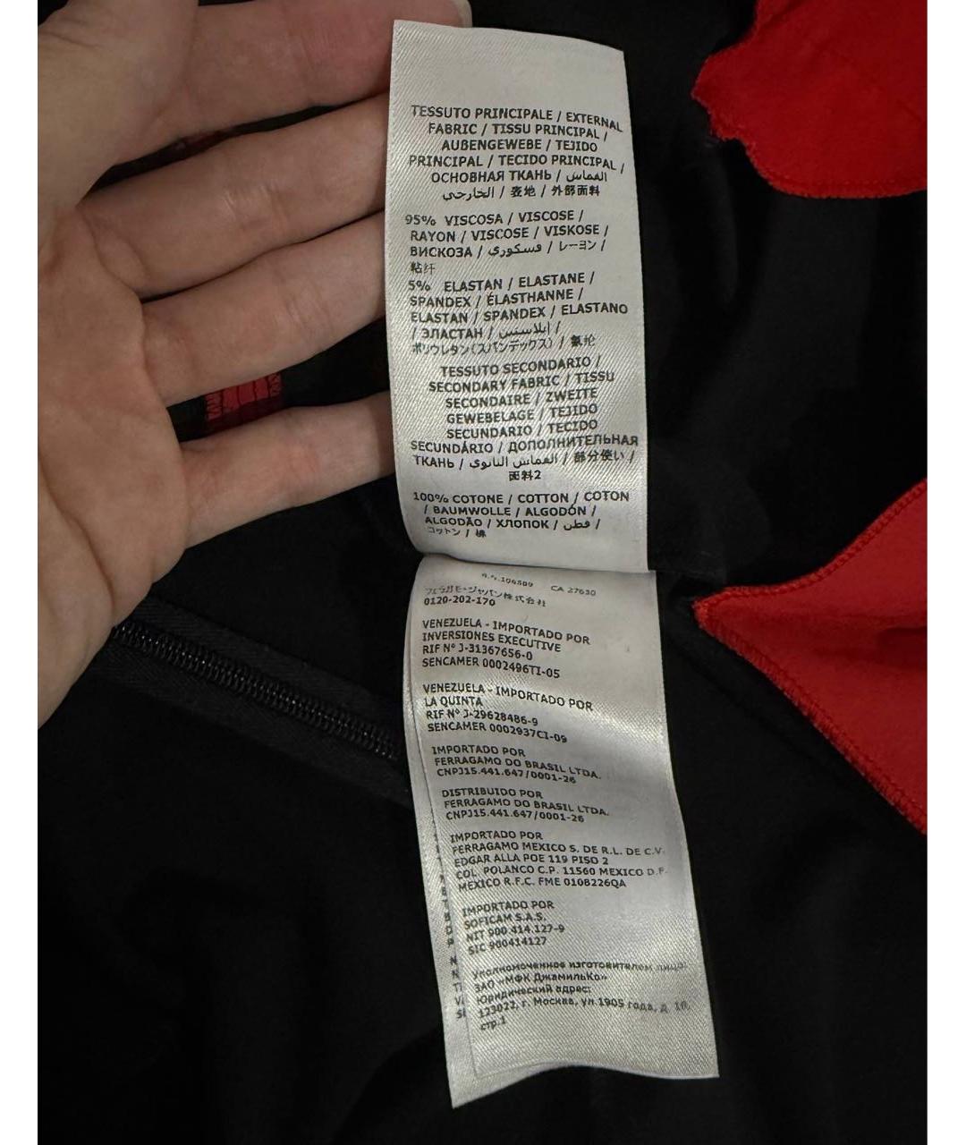 FERRAGAMO Черное вискозное повседневное платье, фото 8