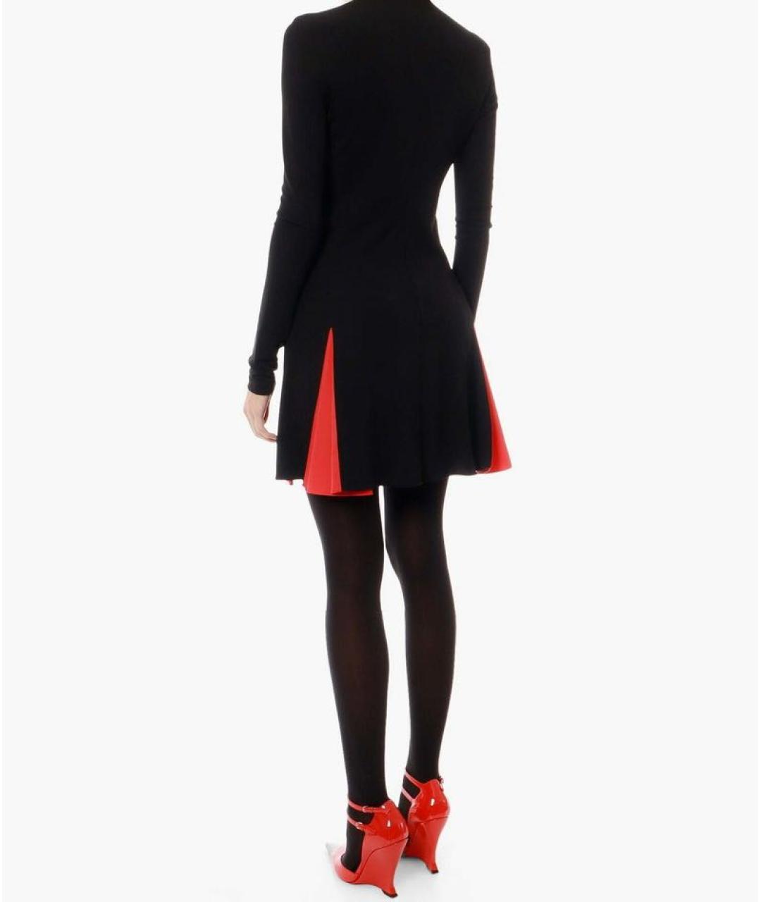 FERRAGAMO Черное вискозное повседневное платье, фото 3