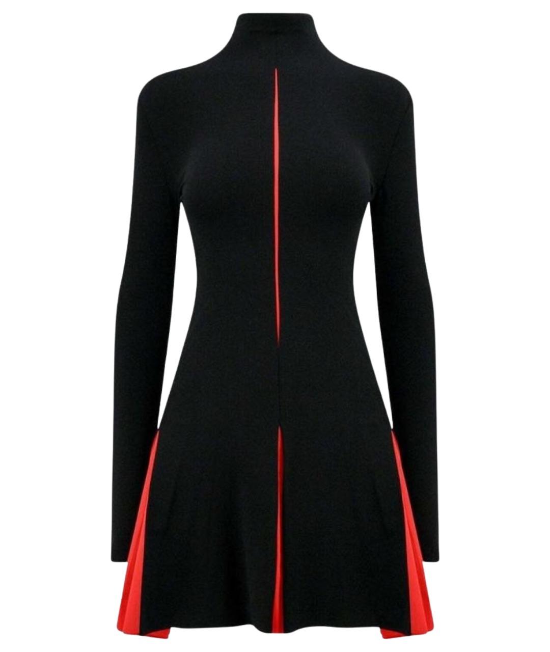 FERRAGAMO Черное вискозное повседневное платье, фото 1