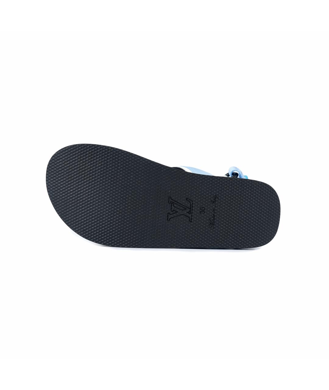 LOUIS VUITTON Синие сандалии, фото 5