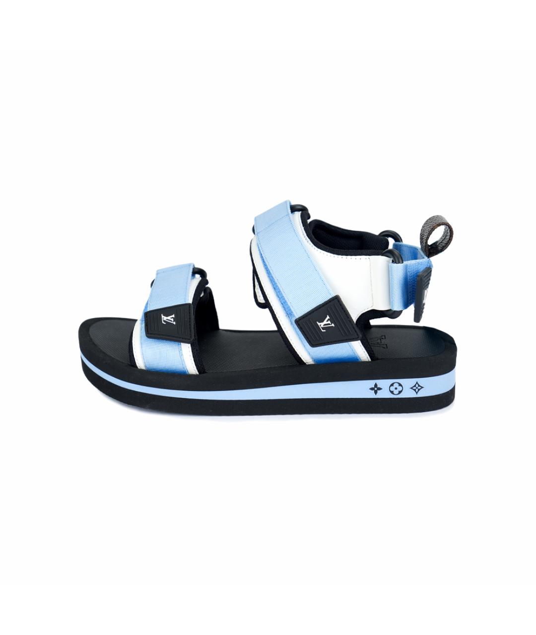 LOUIS VUITTON Синие сандалии, фото 2