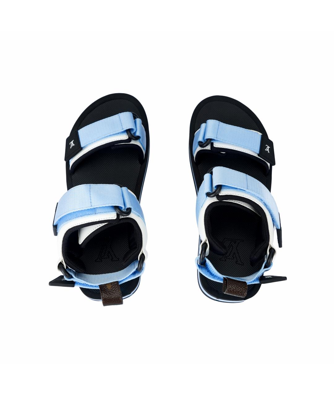 LOUIS VUITTON Синие сандалии, фото 3