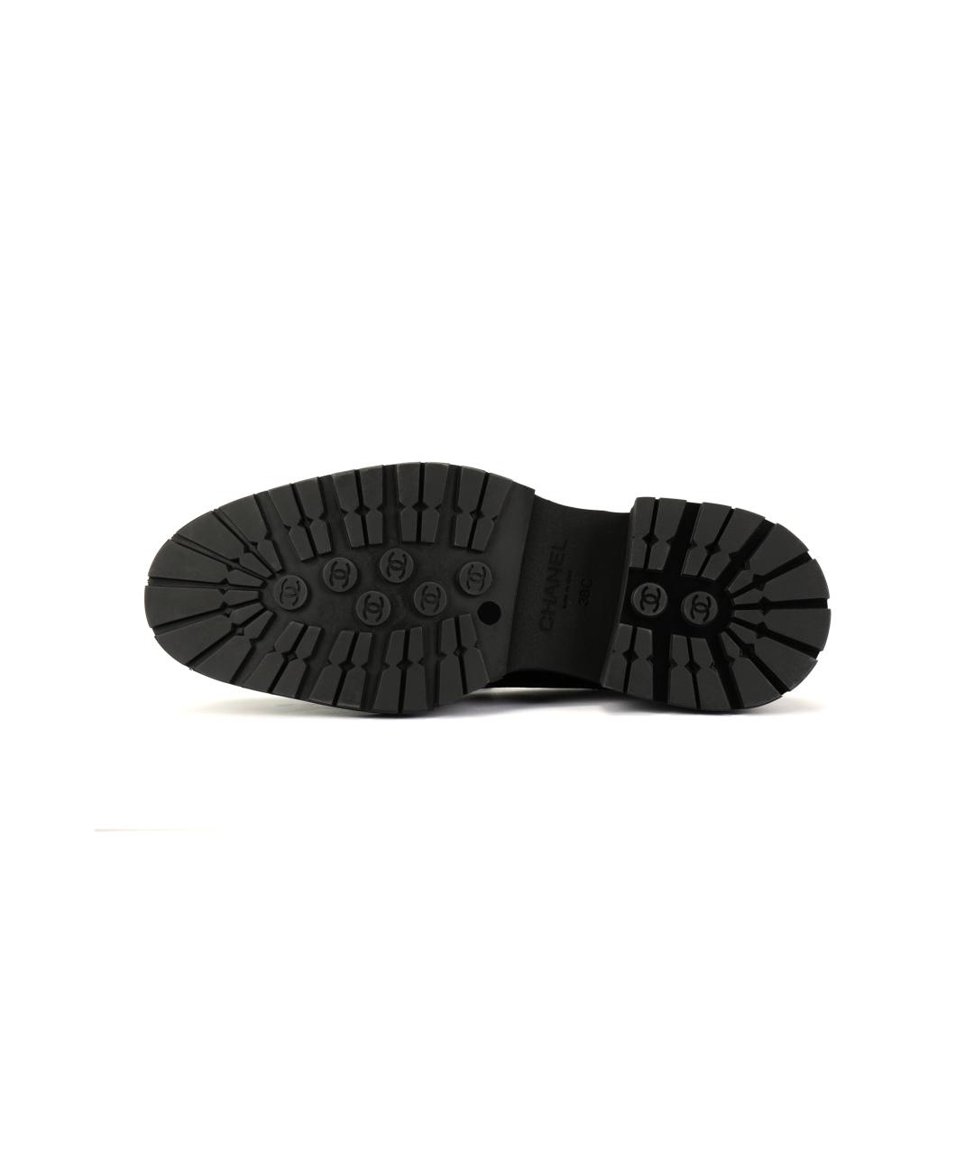 CHANEL Черные кожаные лоферы, фото 5