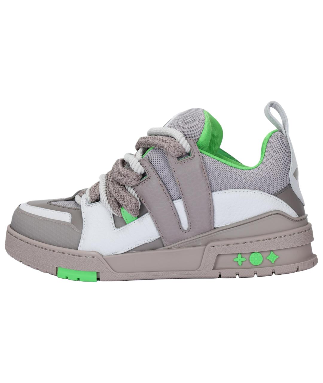 LOUIS VUITTON Серые низкие кроссовки / кеды, фото 2