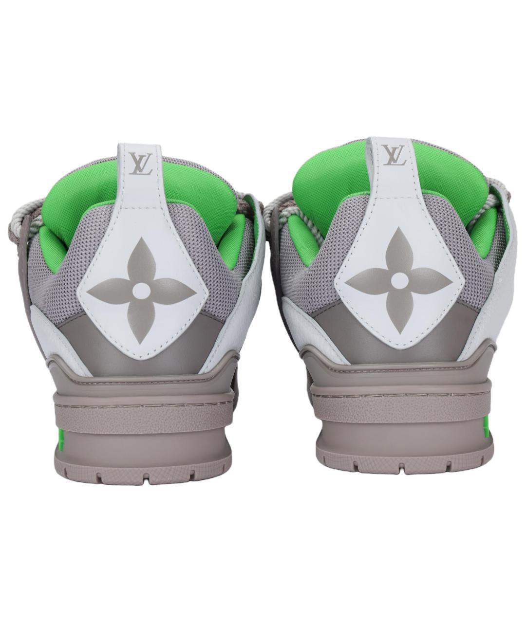 LOUIS VUITTON Серые низкие кроссовки / кеды, фото 4