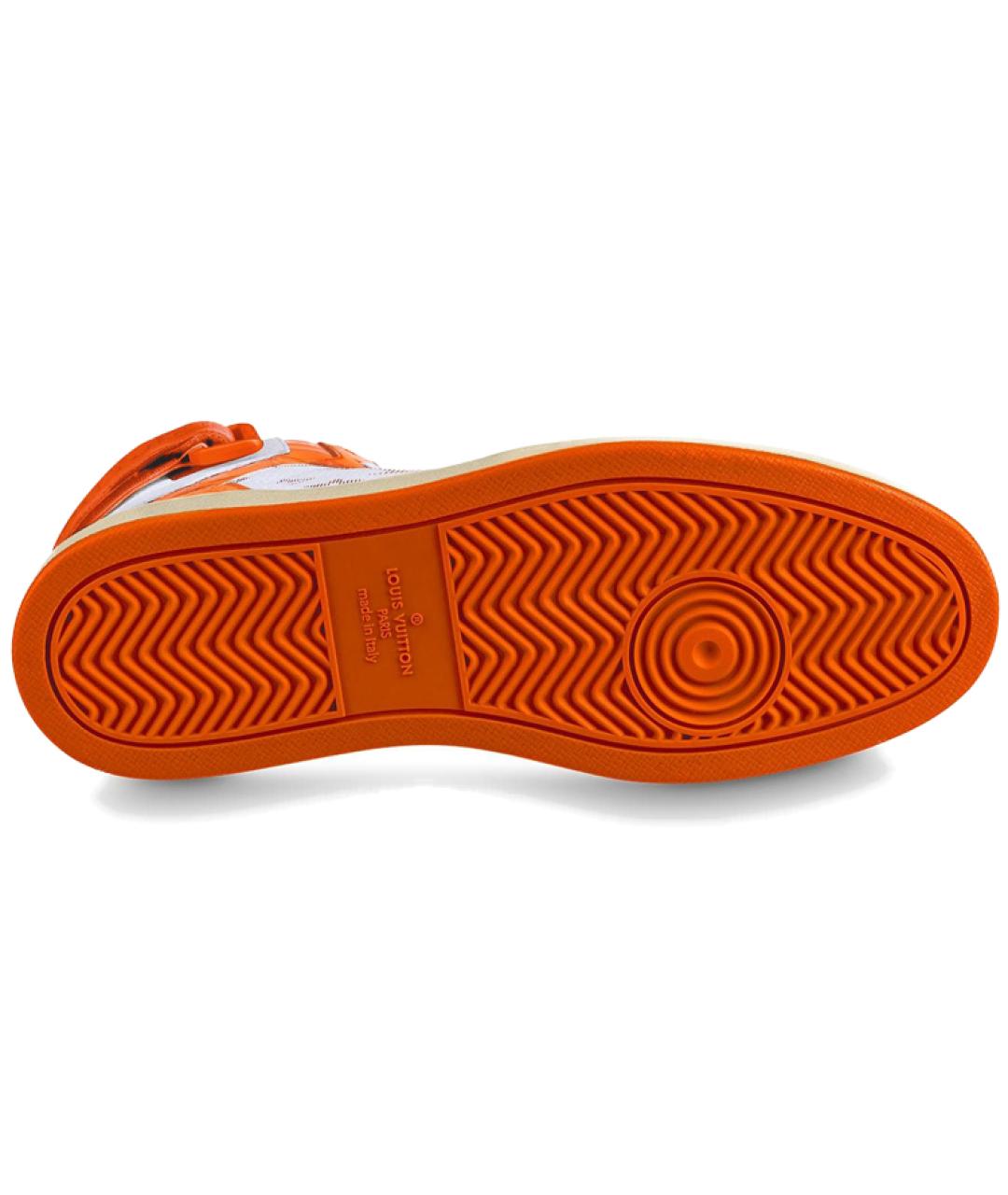 LOUIS VUITTON Оранжевое высокие кроссовки / кеды, фото 5