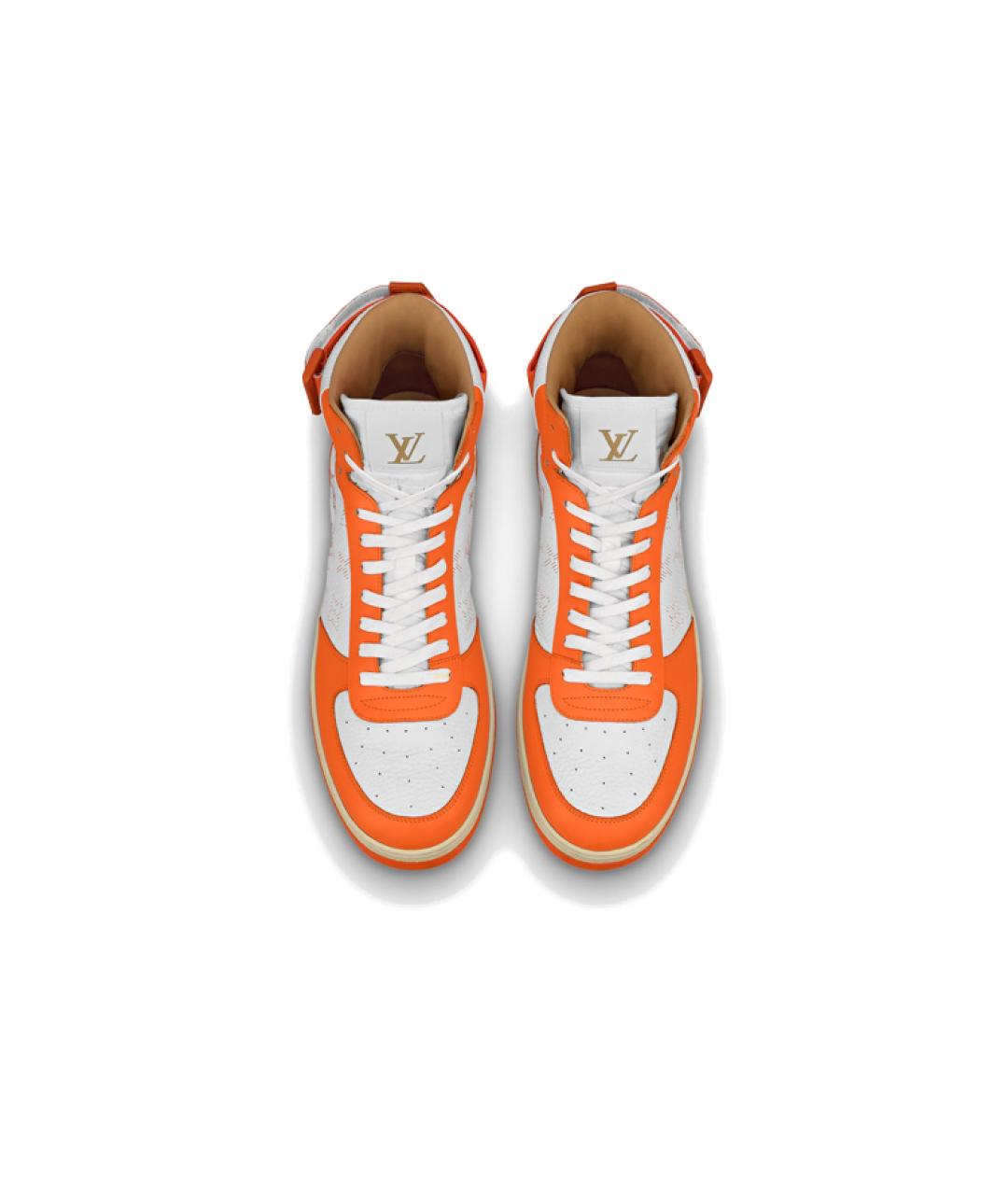 LOUIS VUITTON Оранжевое высокие кроссовки / кеды, фото 4