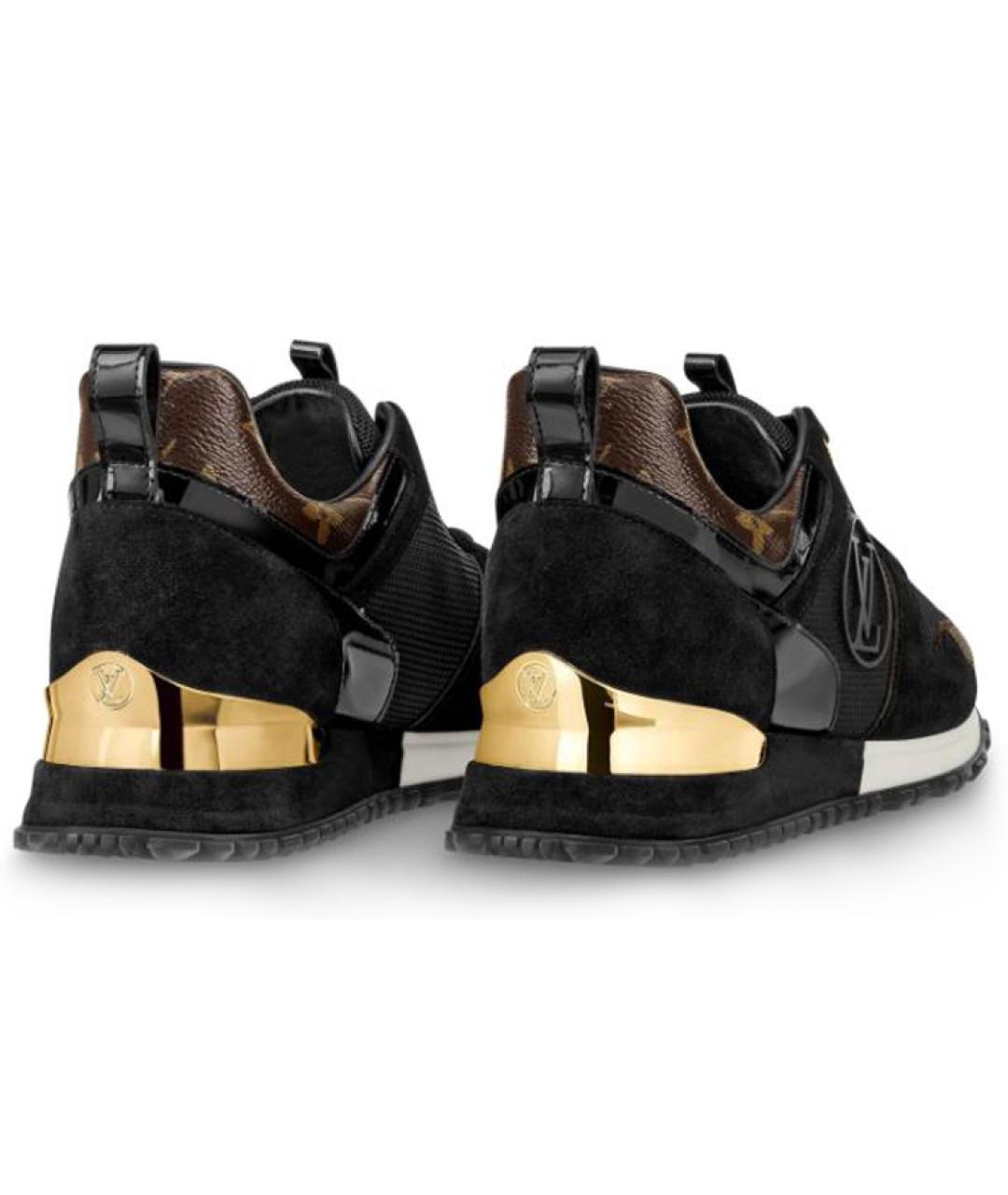 LOUIS VUITTON Черные кожаные кроссовки, фото 5