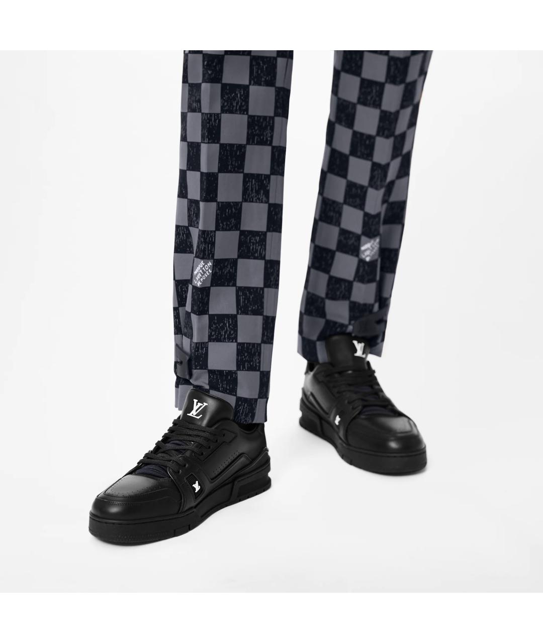 LOUIS VUITTON Черные низкие кроссовки / кеды, фото 5