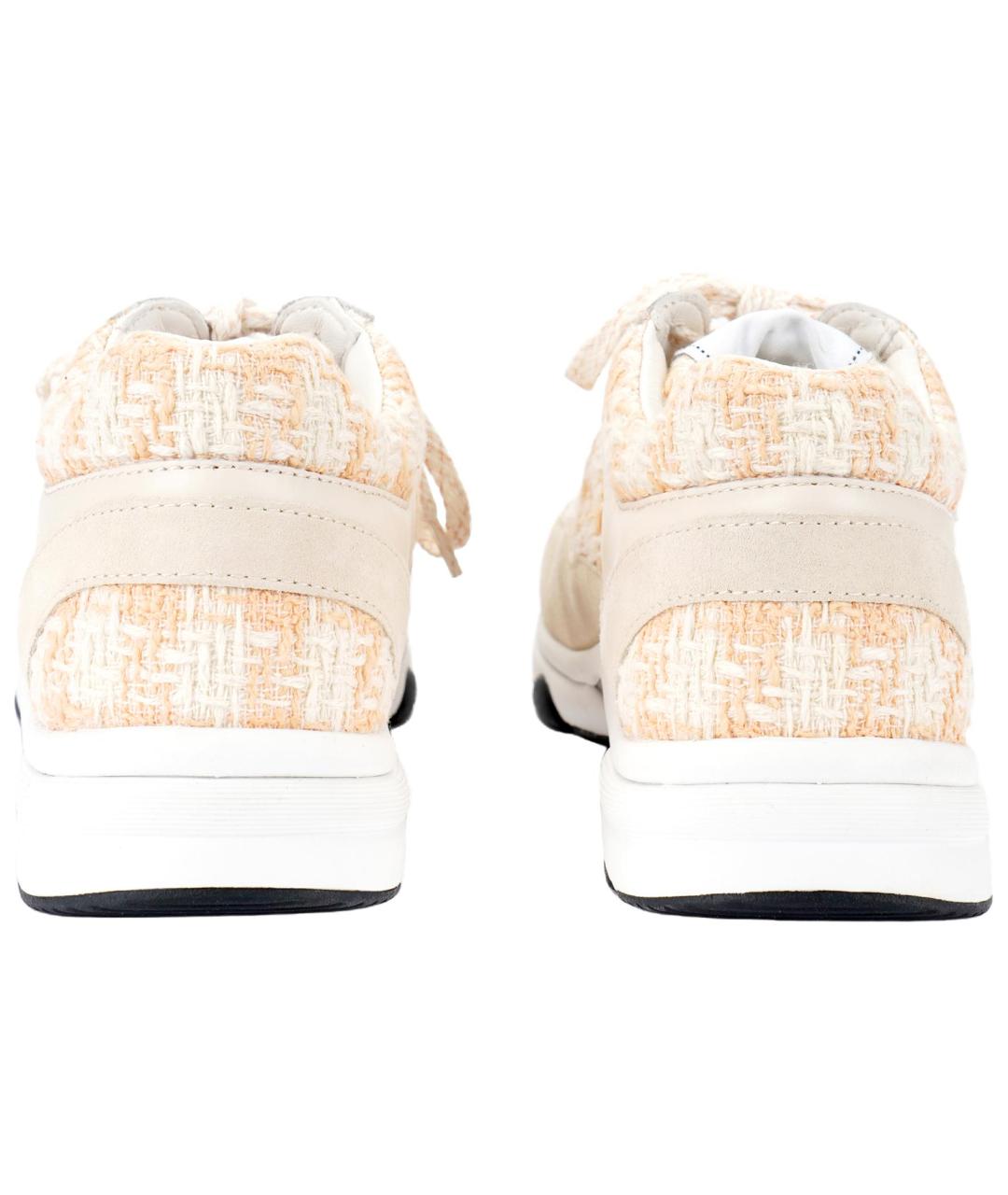 CHANEL Бежевые кроссовки, фото 4