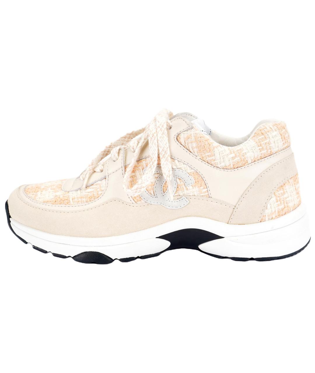 CHANEL Бежевые кроссовки, фото 2