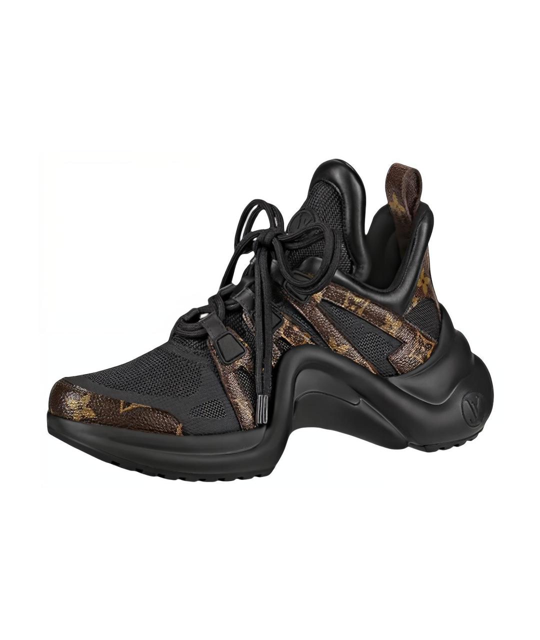 LOUIS VUITTON Черные кроссовки, фото 2