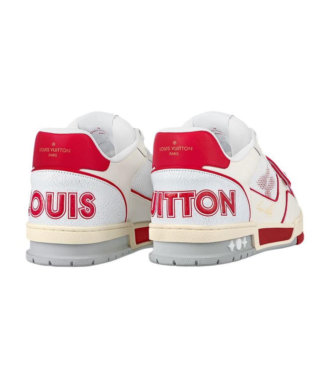LOUIS VUITTON Красные низкие кроссовки / кеды, фото 4