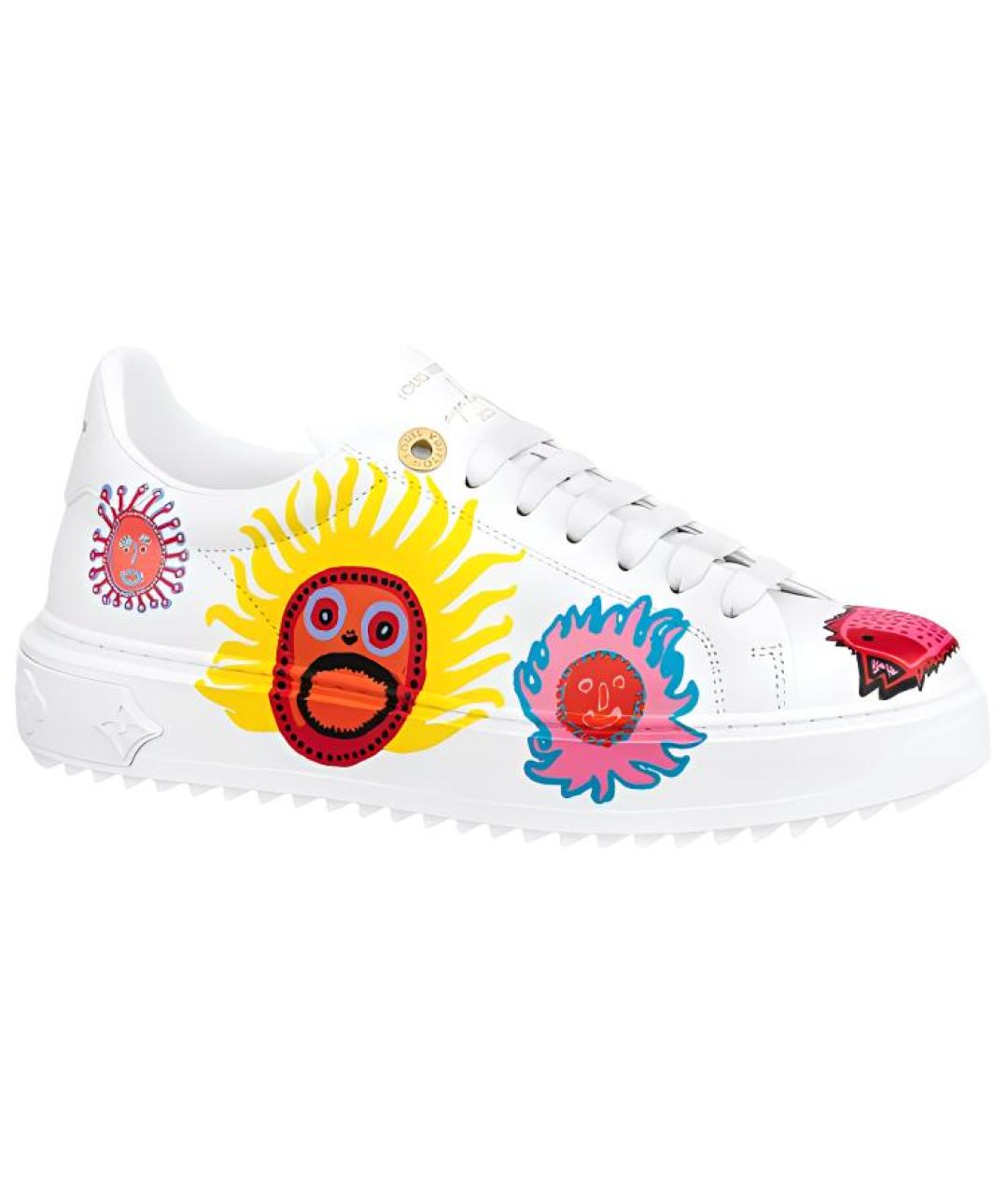 LOUIS VUITTON Белые кожаные кроссовки, фото 1