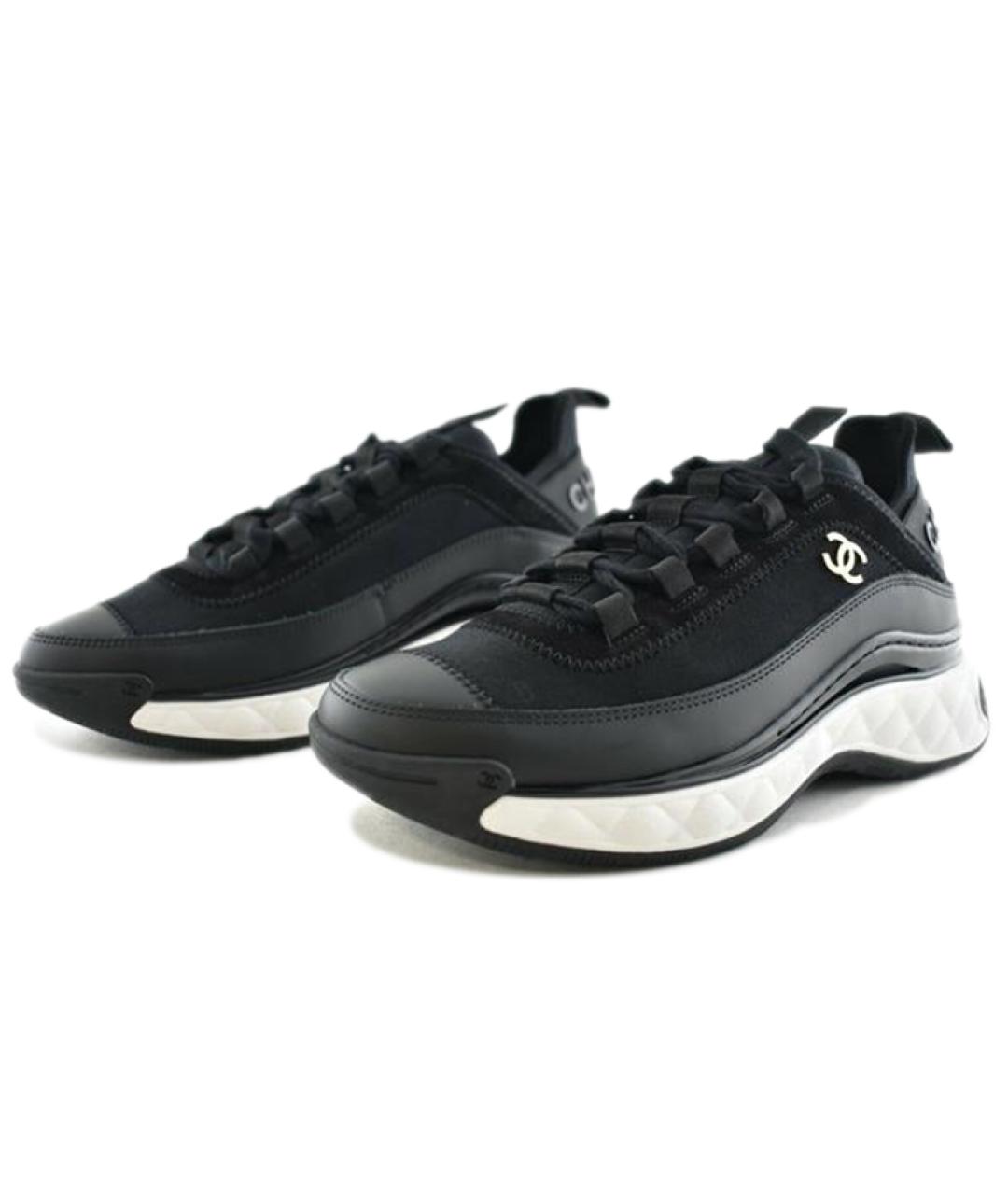 CHANEL Черные кроссовки, фото 3