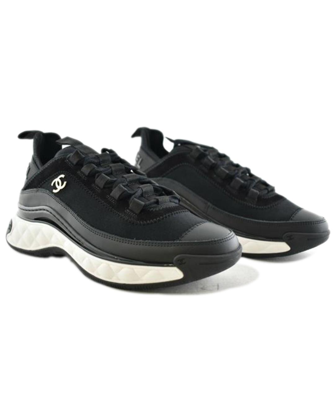 CHANEL Черные кроссовки, фото 4