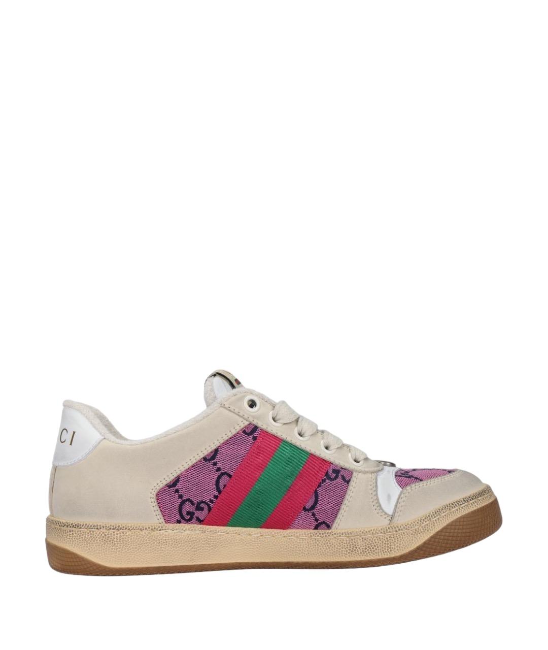 GUCCI Мульти кожаные кеды, фото 1