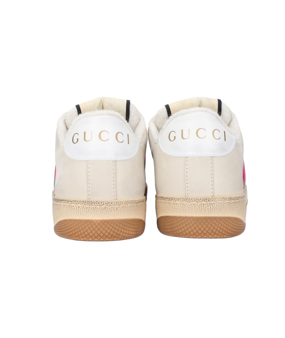 GUCCI Мульти кожаные кеды, фото 4