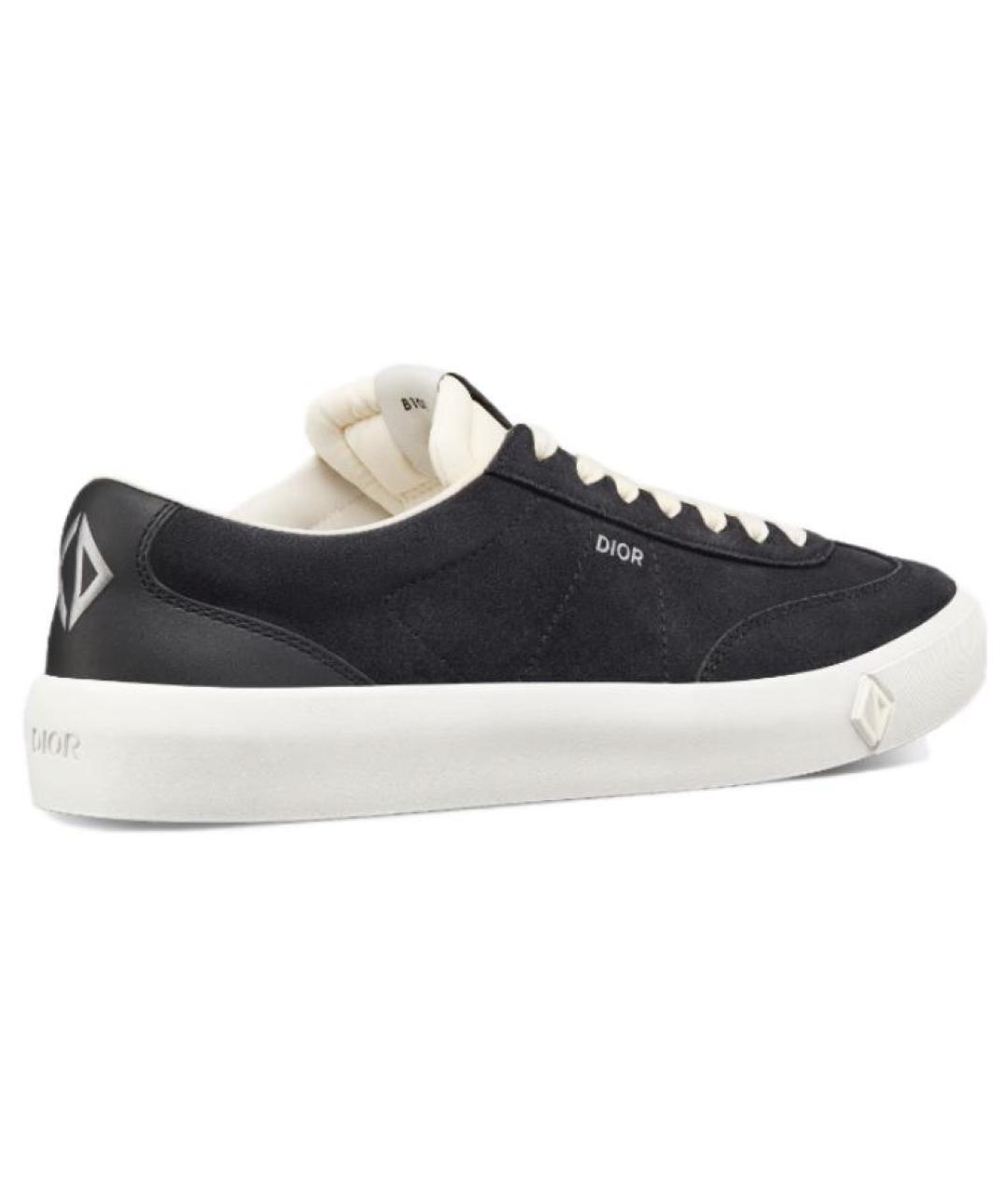 CHRISTIAN DIOR Синие нубуковые низкие кроссовки / кеды, фото 4