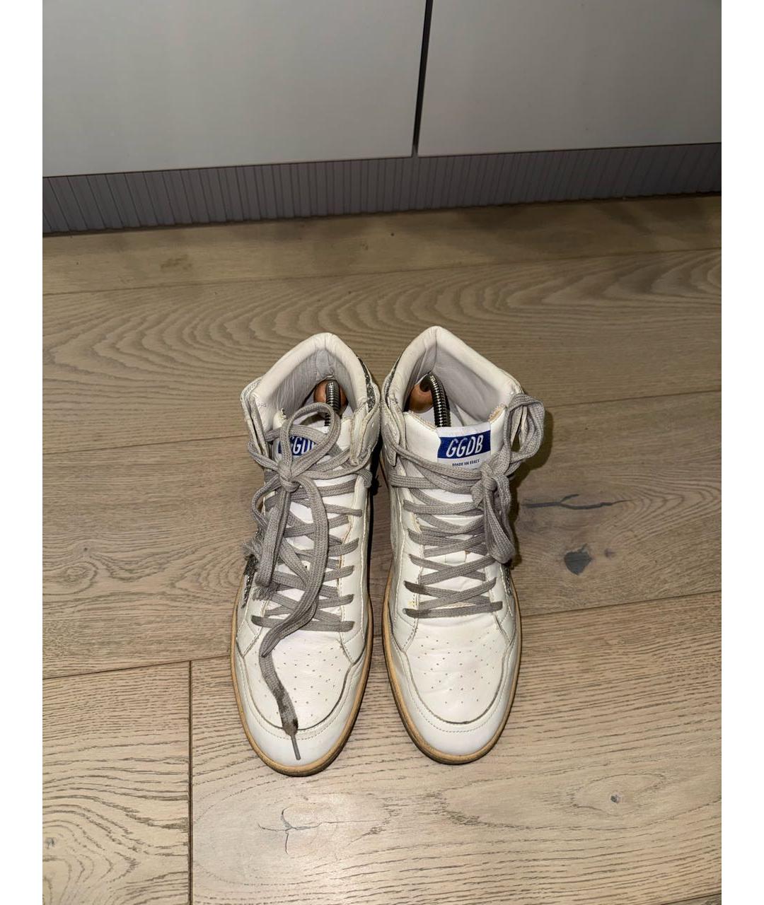 GOLDEN GOOSE DELUXE BRAND Белые кожаные кеды, фото 2