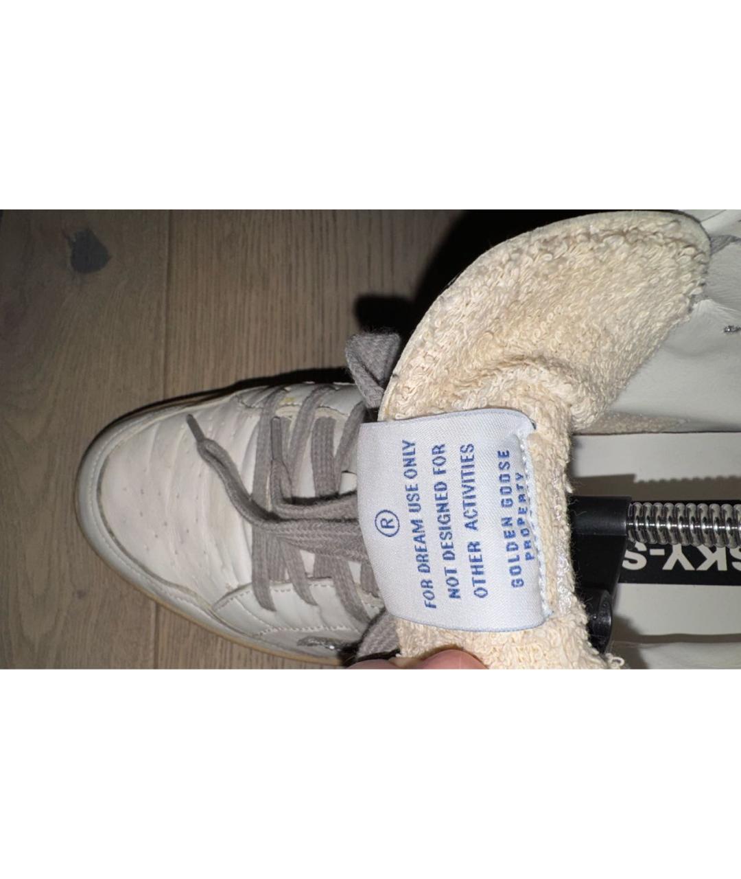 GOLDEN GOOSE DELUXE BRAND Белые кожаные кеды, фото 5