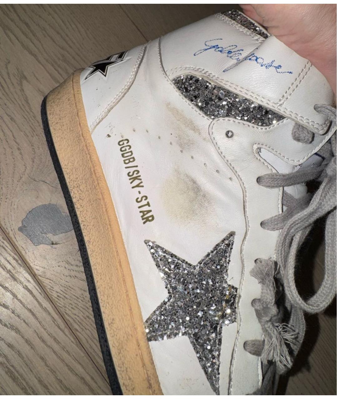 GOLDEN GOOSE DELUXE BRAND Белые кожаные кеды, фото 4