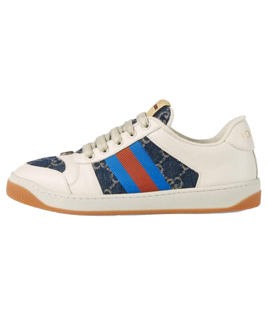 GUCCI Мульти кожаные кеды, фото 6