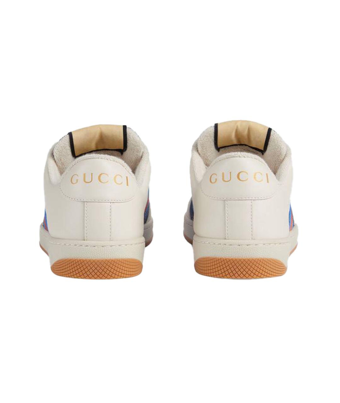 GUCCI Мульти кожаные кеды, фото 4