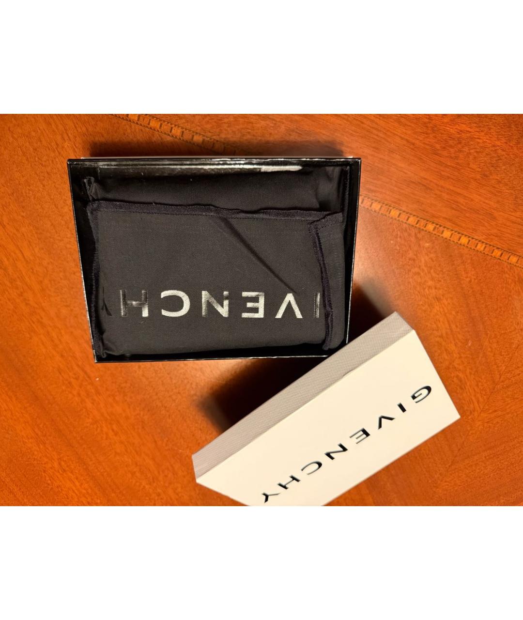 GIVENCHY Зеленый кожаный кошелек, фото 7