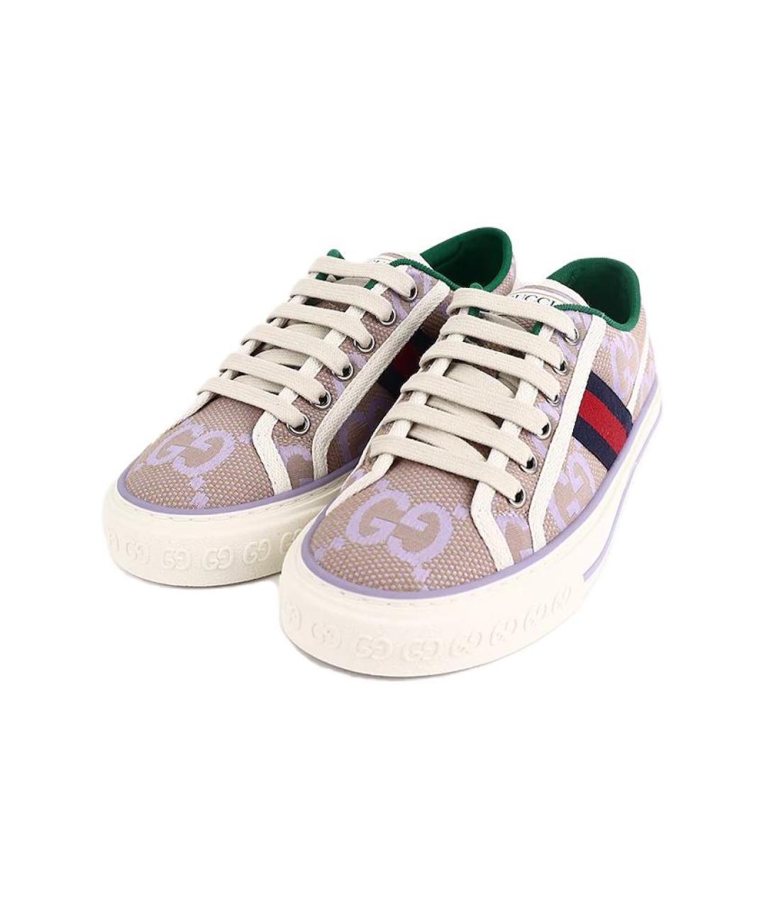 GUCCI Мульти текстильные кеды, фото 4