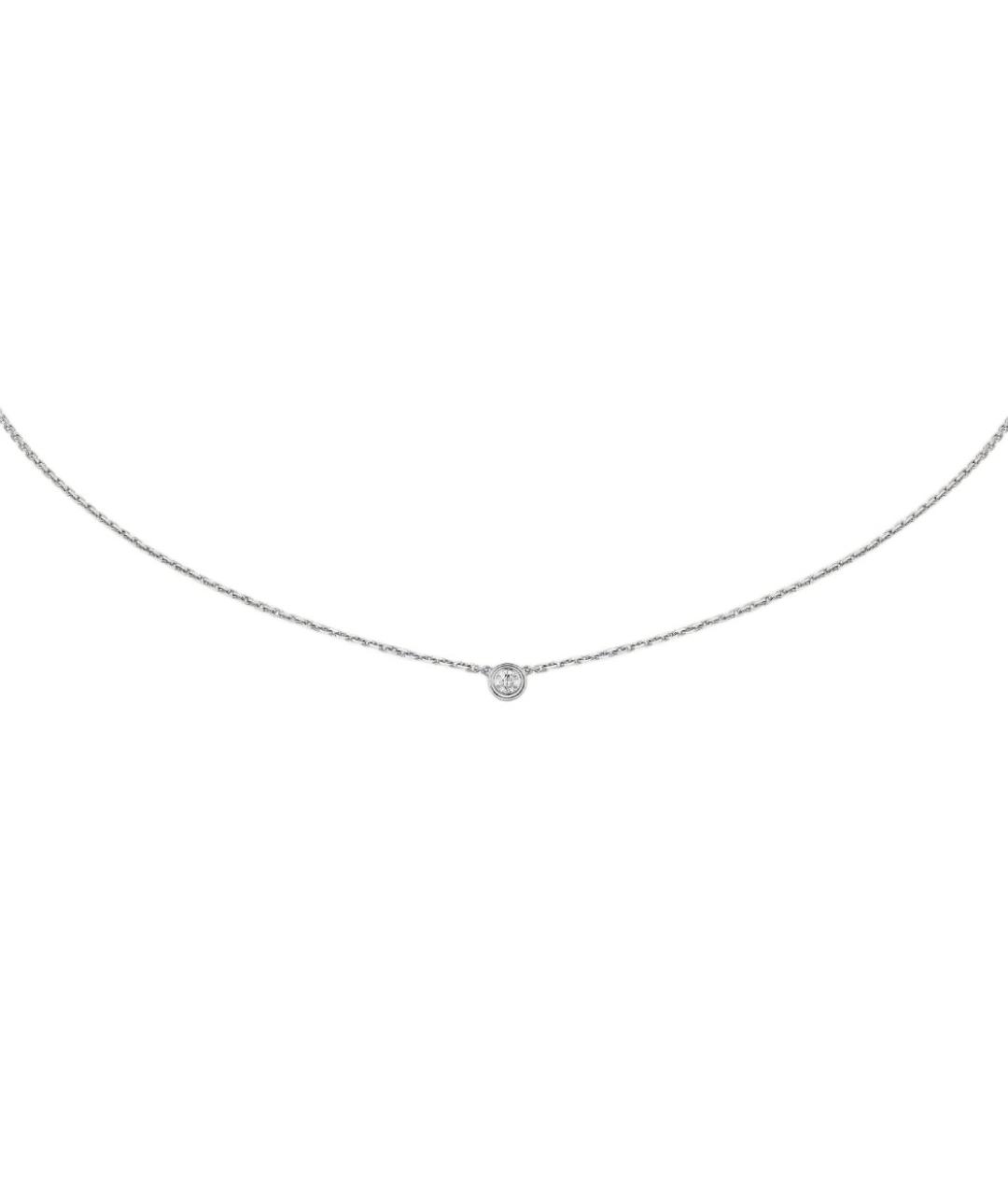 CARTIER Серебряное колье из белого золота, фото 1