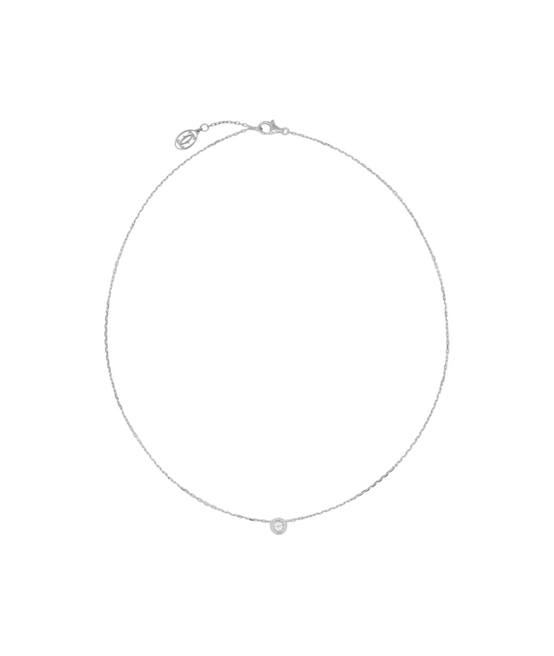 CARTIER Серебряное колье из белого золота, фото 2