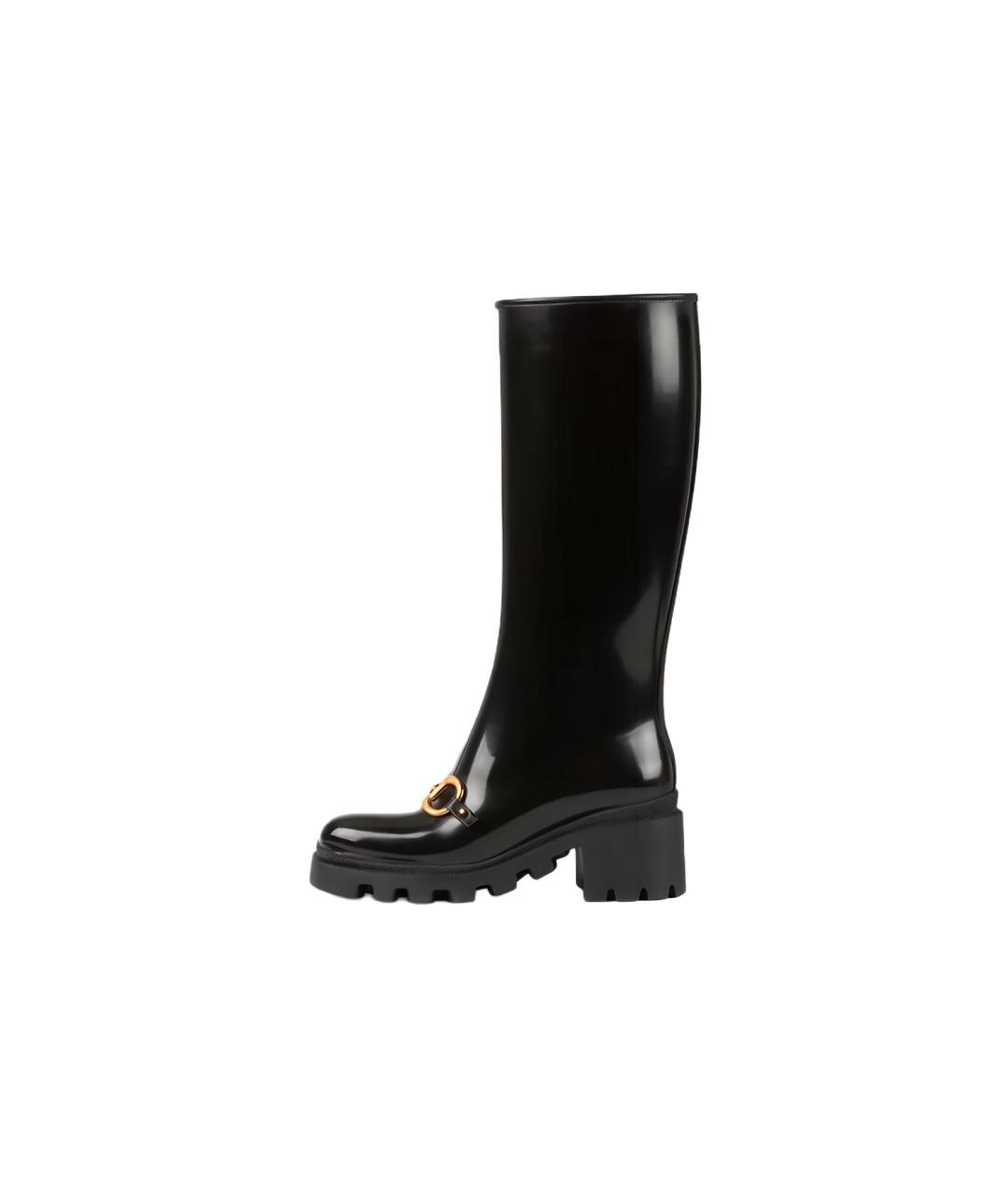 GUCCI Черные сапоги, фото 2