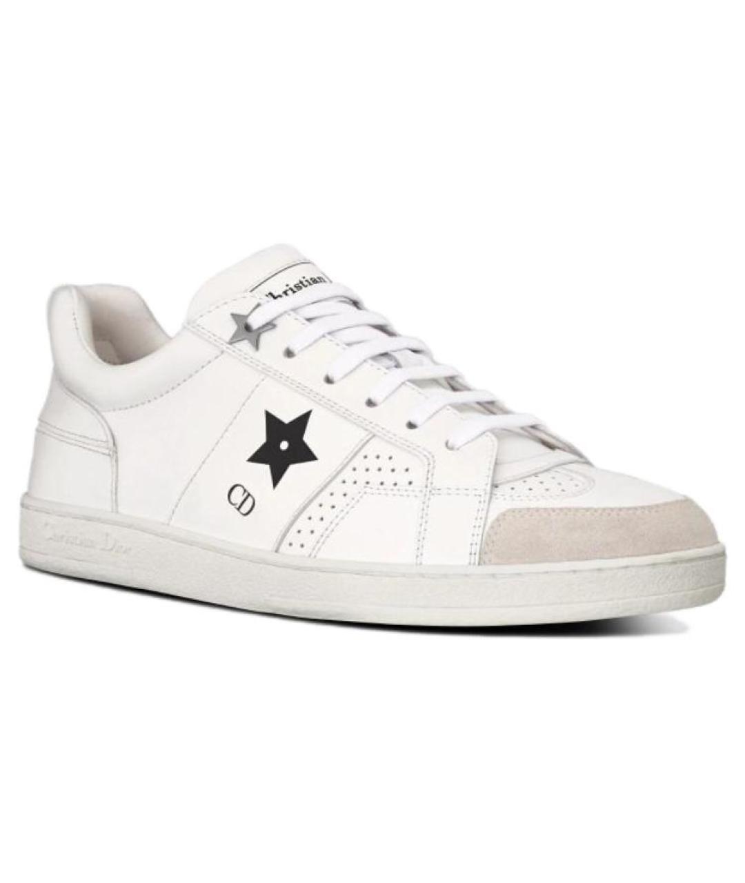 CHRISTIAN DIOR Белые кожаные кеды, фото 3