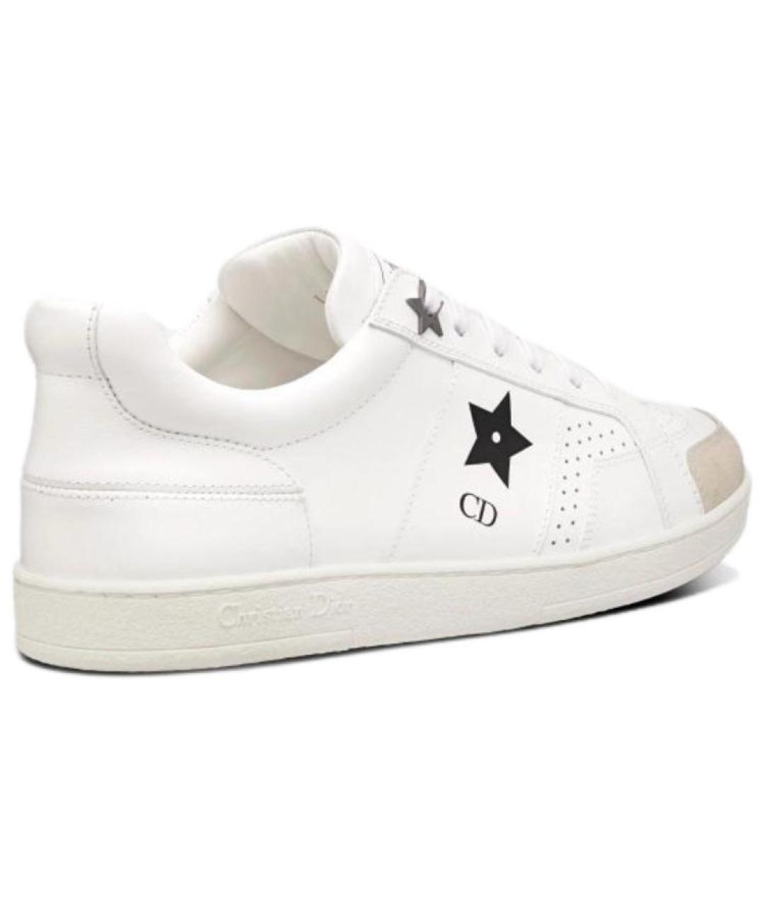 CHRISTIAN DIOR Белые кожаные кеды, фото 4