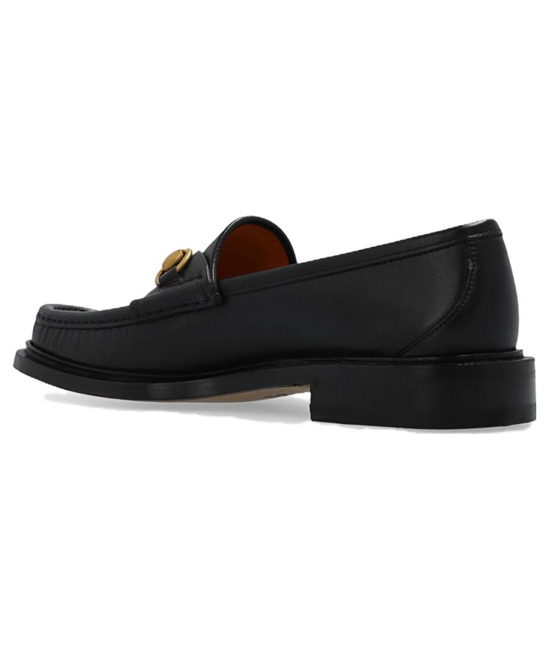 GUCCI Черные кожаные лоферы, фото 5