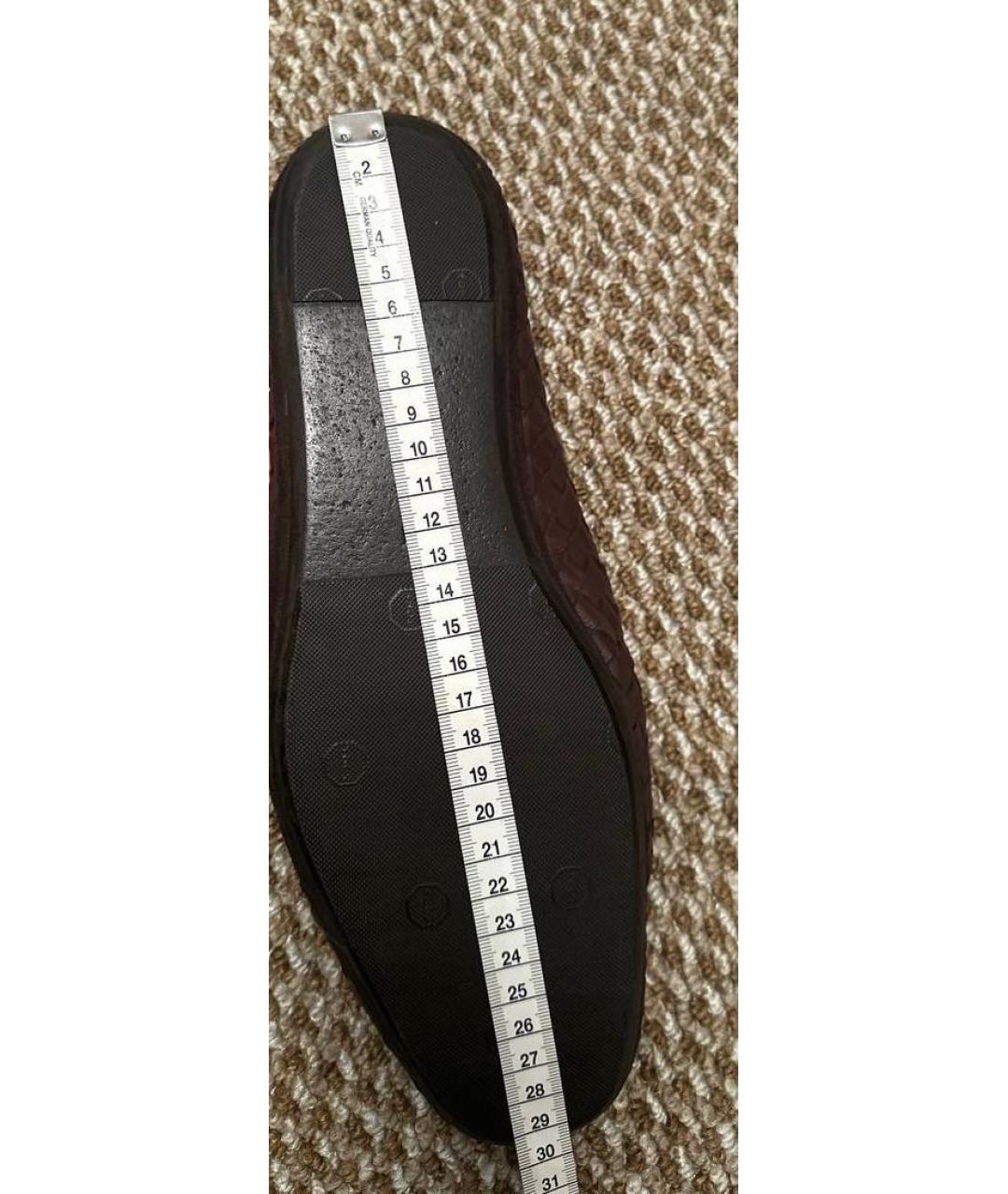 BOTTEGA VENETA Коричневые кожаные лоферы, фото 7
