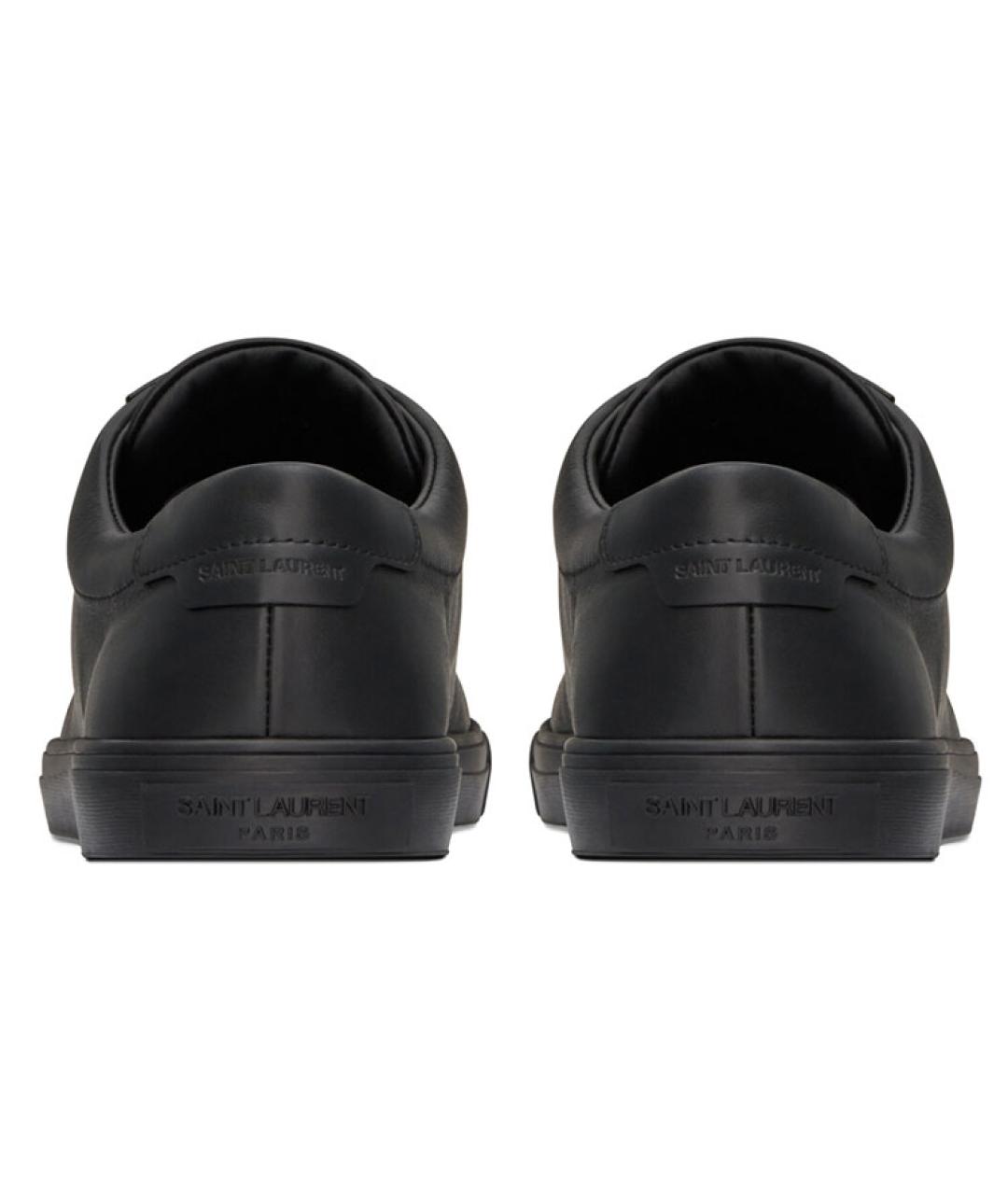 SAINT LAURENT Черные низкие кроссовки / кеды, фото 4