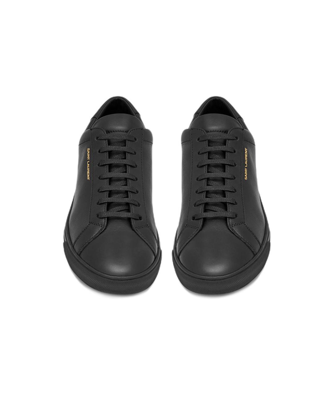 SAINT LAURENT Черные низкие кроссовки / кеды, фото 3