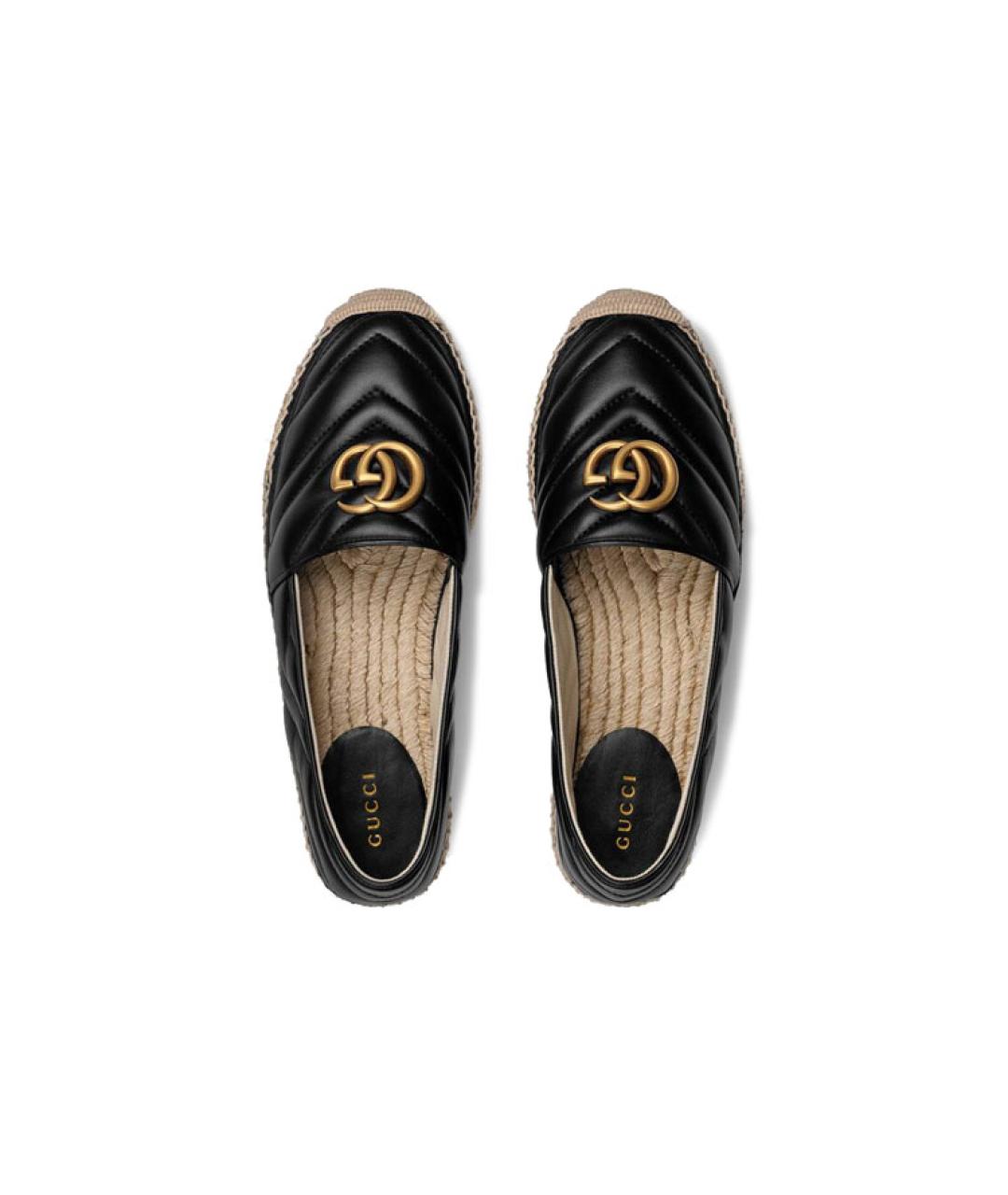 GUCCI Черные кожаные эспадрильи, фото 3
