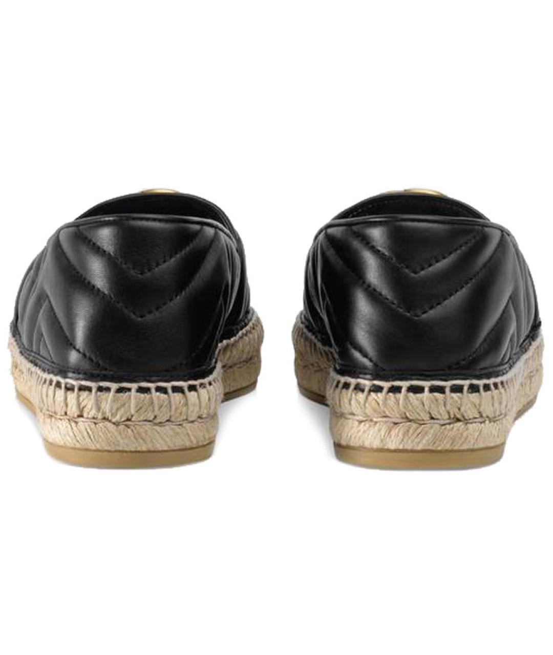 GUCCI Черные кожаные эспадрильи, фото 4