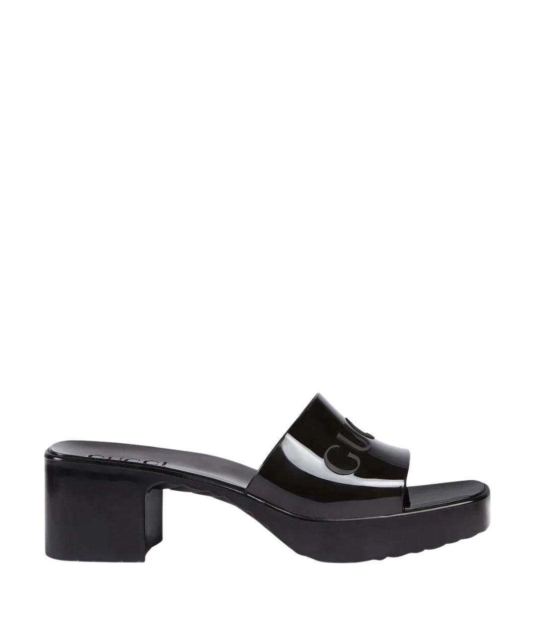 GUCCI Черные сандалии, фото 1