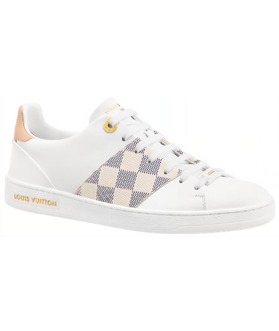 LOUIS VUITTON Белые кожаные кроссовки, фото 1