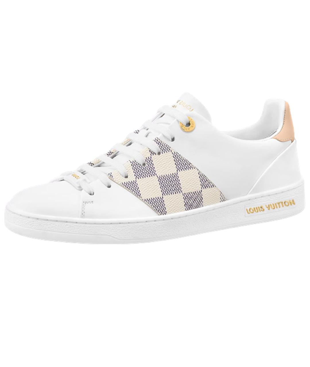 LOUIS VUITTON Белые кожаные кроссовки, фото 2