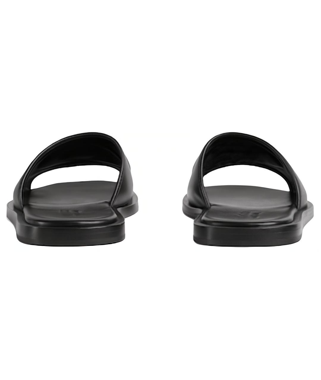 GUCCI Черные кожаные сандалии, фото 5