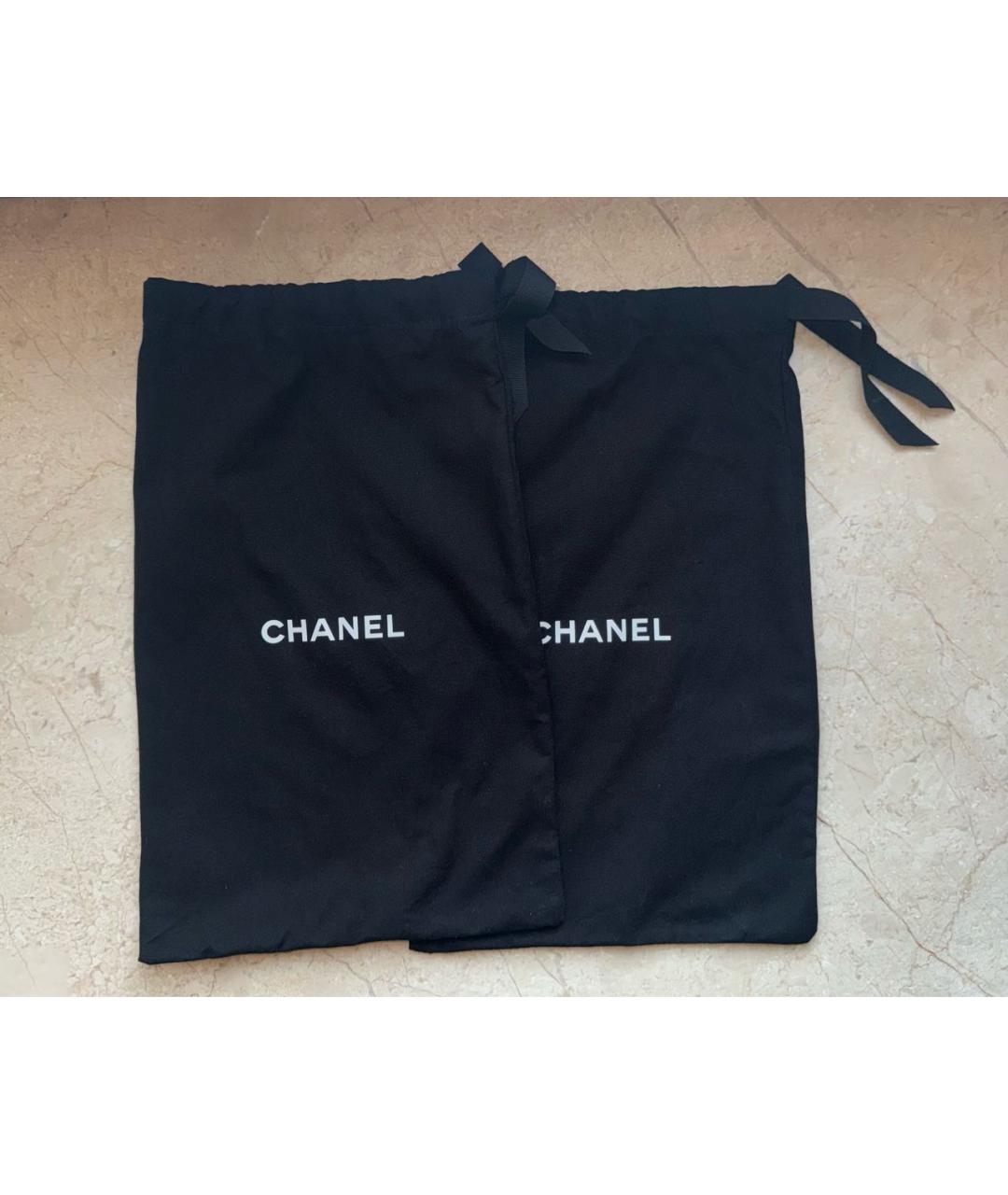 CHANEL Черные кожаные балетки, фото 7