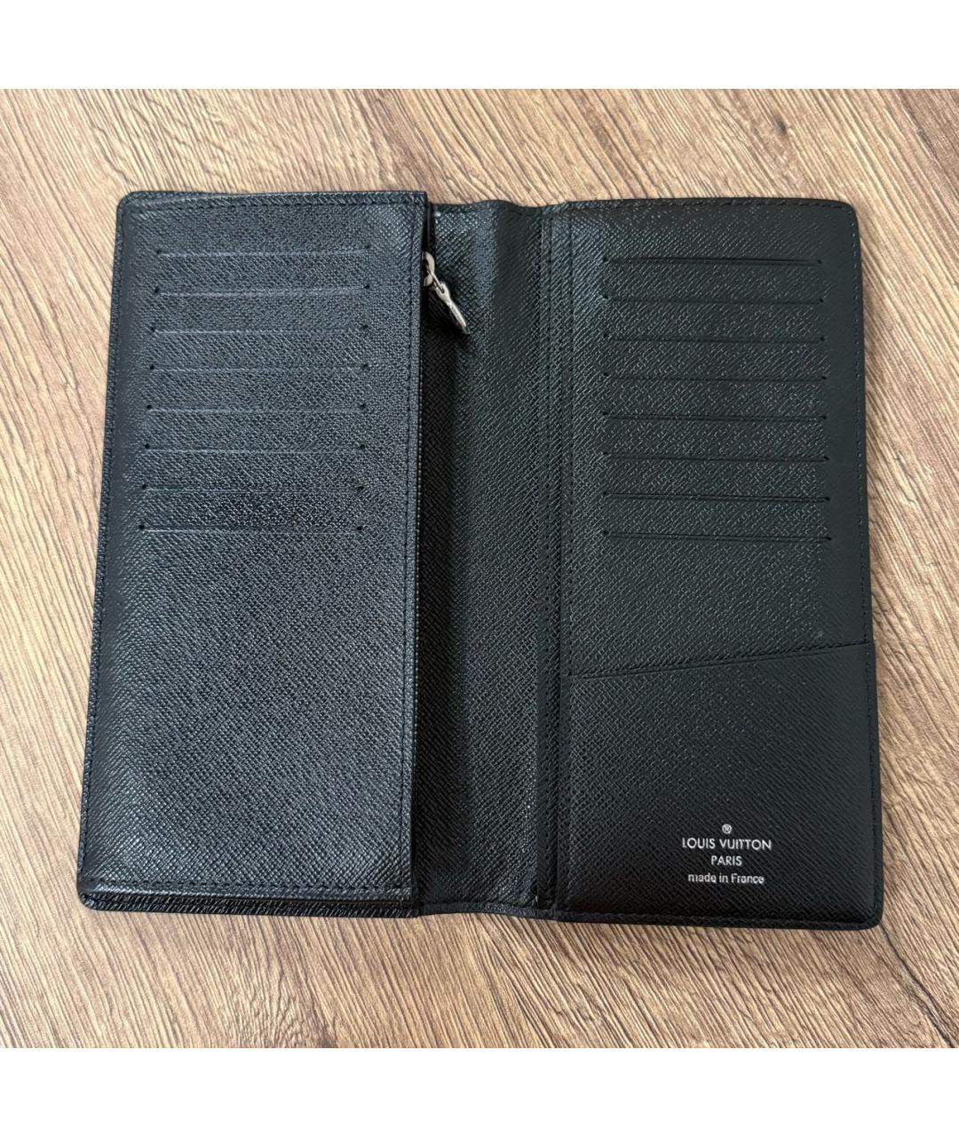 LOUIS VUITTON Антрацитовый кошелек, фото 4